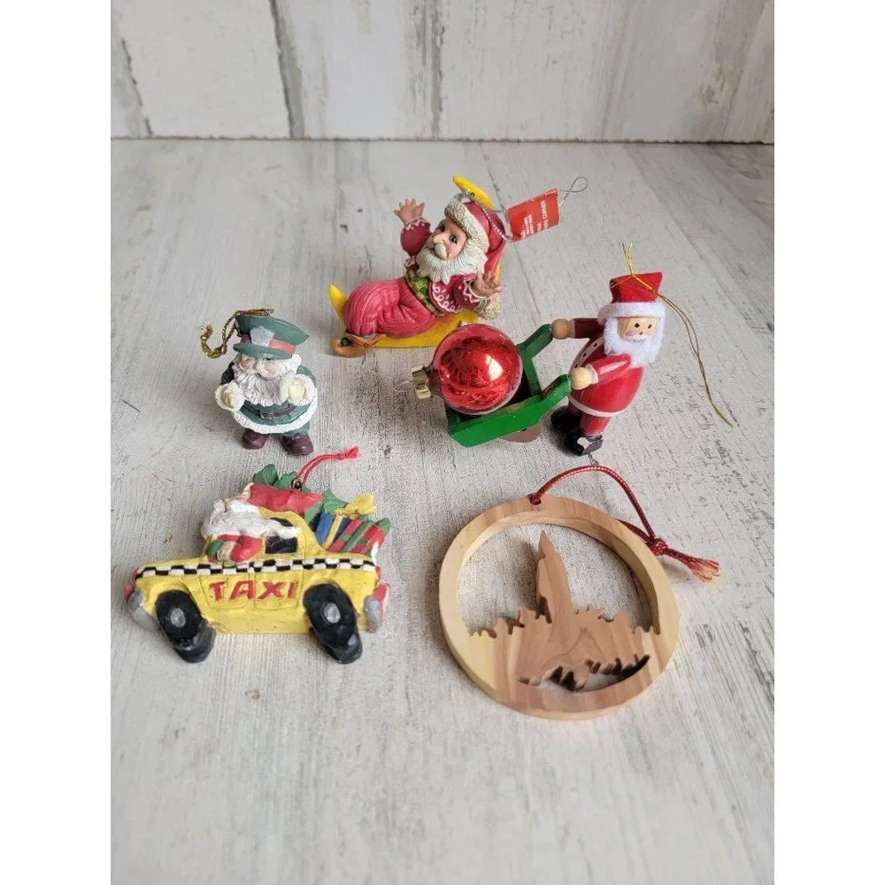 Rustic Santa Claus Moon Taxi variety mailman ornament Xmas‎